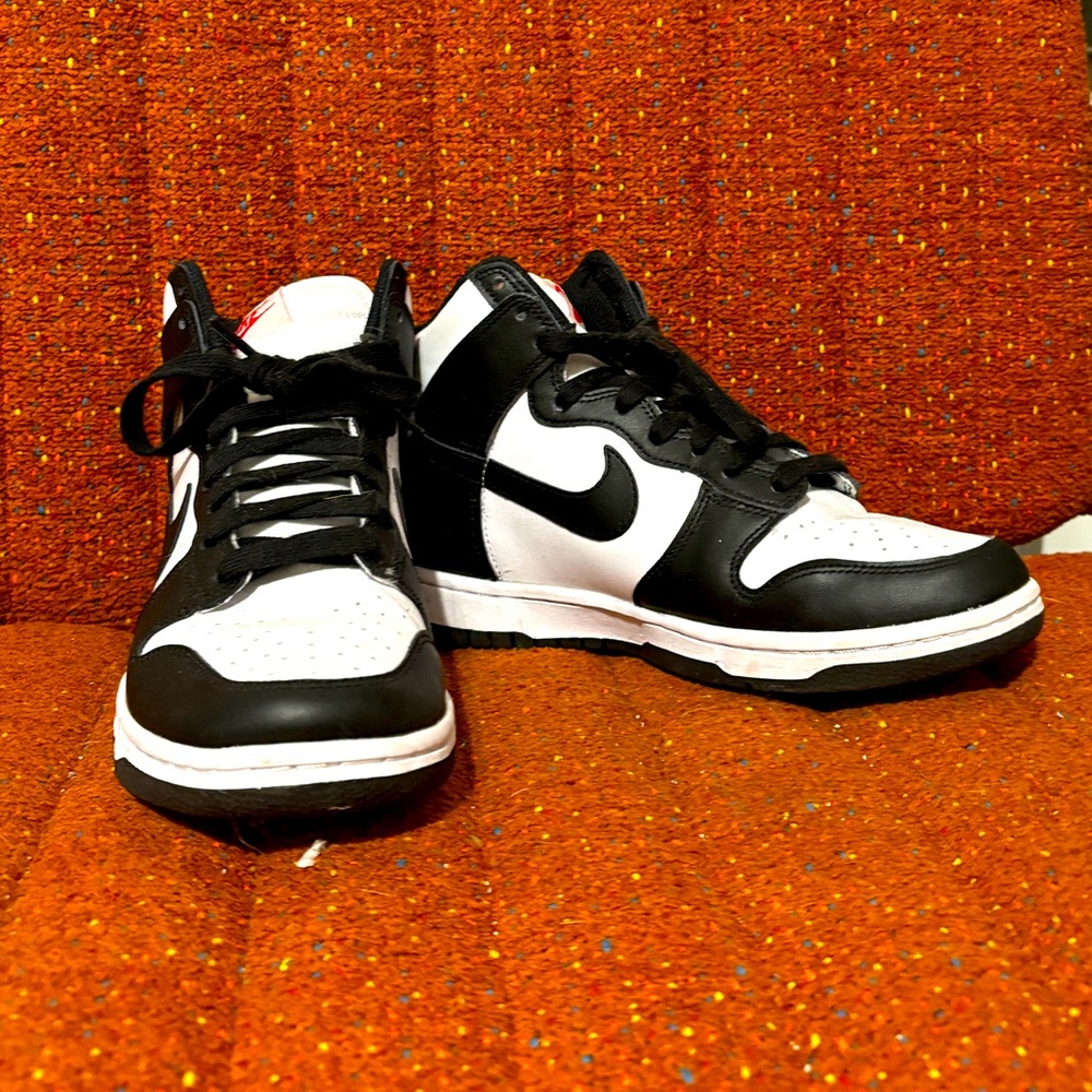 Black and White Nike Retro Dunk Sneakers